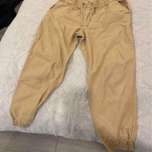 Ladies TNA cotton pant - jogger style. Beige, size Medium